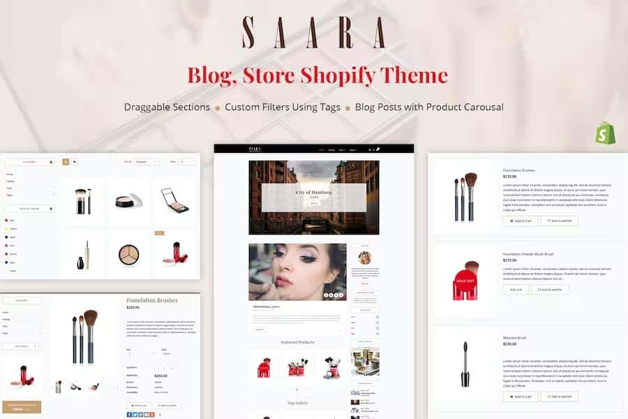 SAARA – BLOG SHOPIFY THEME